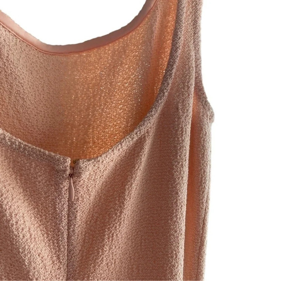 Knitted Mini Sleeveless Peach Color Dress Size Small - Picture 13 of 13